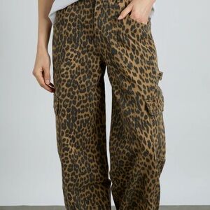 Damson Madder Leopard Print Cargo Pants